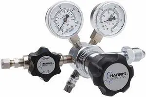 HARRIS KH1128 High Purity Gas Regulator, Argon, Helium, Nitrogen, Single Stage,