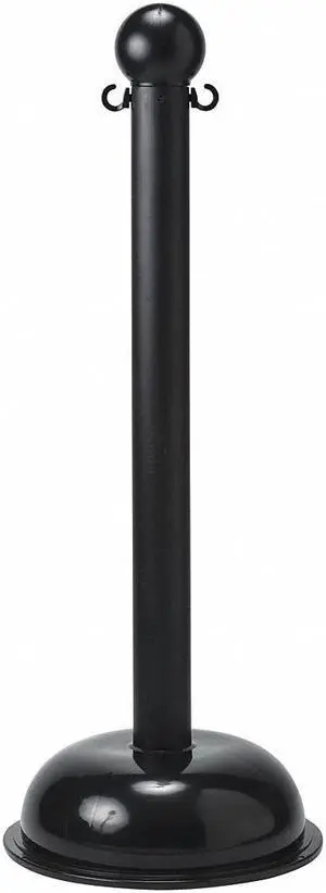 BRADY 92116 Sign Post,16 In. W,Plastic,Black