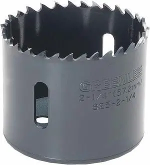 GREENLEE 825-2-1/4 Hole Saw,2-1/4 in. Dia.,Variable Pitch