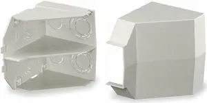 HUBBELL WIRING DEVICE-KELLEMS PW2CACF Ceiling Adapter,White,PVC,Wall-Trak