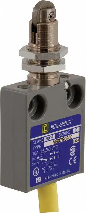 Mini Limit Switch, P Roll Plunger, Bush Mt
