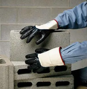 SHOWA 7166R-10 Cut-Resistant Coated Gloves, Cut Level 2 ,Nitrile ,Rough ,10 1 PR