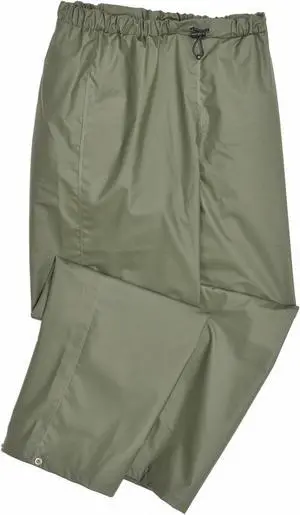 HELLY HANSEN 70429_480-L Rain Pants,PVC/Polyester,Army Green,L