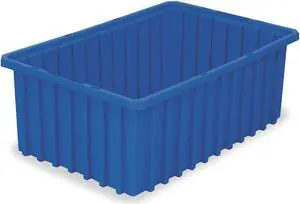 AKRO-MILS 33168BLUE Industrial Grade Polymer, Divider Box, Blue, 16 1/2 in L, 8