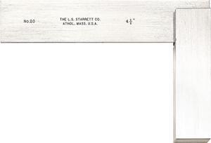 STARRETT 3020-4 Precision Square,Stainless Steel