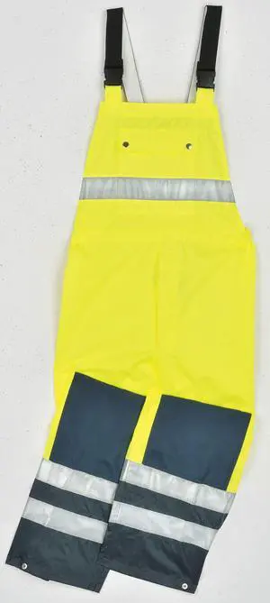 OCCUNOMIX LUX-TENBIB-YM Breathable Bib Pants,Hi-Vis Yellow,M