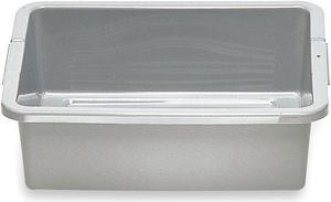 RUBBERMAID FG335100GRAY Gray Nesting Container 21 1/2 in x 17 1/8 in x 7 in H,