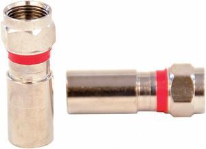 DOLPHIN COMPONENTS DC-CF6PLEN Coupler,Cable,F-Type/Male,RG6,PK10
