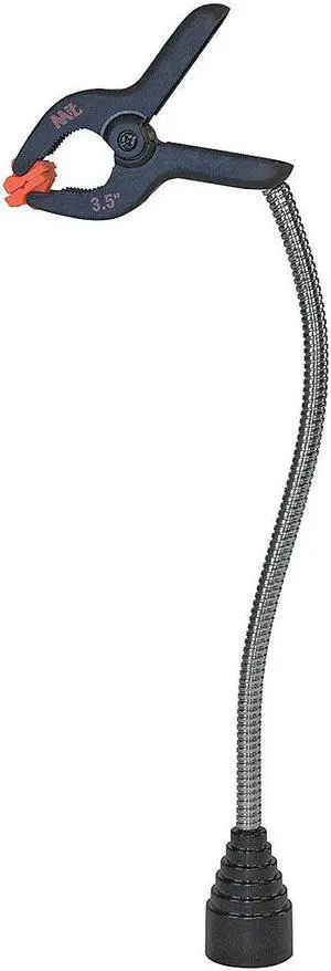 Mag Arm Clamp, Flex, 13 In, 20 lb, 1-1/4 Cap