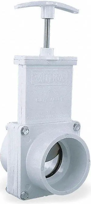 VALTERRA 4208GR Gate Valve, Class 125, 2 In., PVC, Connection Type: FIPT x MIPT