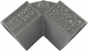HUBBELL KILLARK FF-90-2MWW IMC 45 Deg Elbow, 3/4 in, Threaded, Iron, Powder