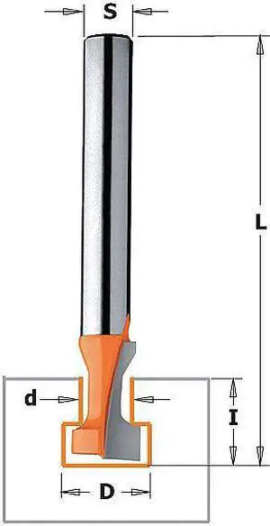 CMT 850.001.11 Keyhole Router Bit,HWM,3/8 in