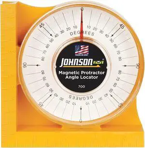 JOHNSON 700 Protractor Angle Finder,4 In,Magnetic