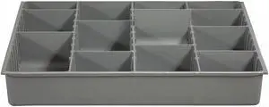 Durham Compartment Drawer Insert Gray Powder Coated  Plastic  124-95-ADL-IND