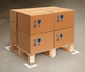 MIGHTY LINE ANGLEW Floor Marking Tape, vinyl, No Legend, White, 2 in W., 55 mil