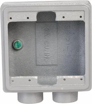 APPLETON ELECTRIC FDS-2-75 Weatherproof Electrical Box, 45 cu in, FDS Box Type,