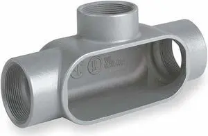 Hubbell Killark Conduit Outlet Body,Iron,Trd Sz 1 1/2in  T57