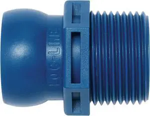 LOC-LINE 61509 BSPT Connector,3/4In,PK4