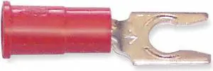 3M MV18-6FLX Fork Terminal, #6 Stud Size, 18 AWG, 1,000 V, Vinyl Insulated,