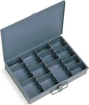 DURHAM MFG 215-95-D571 Steel, Compartment Drawer, 9 7/8 in D x 2 1/8 in H x 13