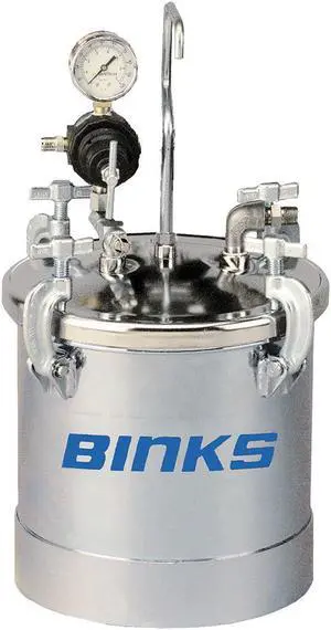 BINKS 83C-210 Paint Tank,2.8 Gal.,Zinc Plated Steel