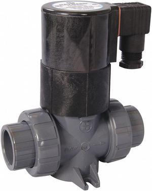 HAYWARD SV20075STV 120V AC CPVC Solenoid Valve, Normally Closed, 3/4 in Pipe