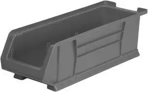 Super Size Bin,0.54 cu. ft. Vol Capacity AKRO-MILS 30284GREY