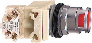 SCHNEIDER ELECTRIC 9001K3L35GH13 Illuminated Push Button, 30 mm, 1NO/1NC, Green