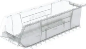 AKRO-MILS 30284SCLAR Clear Super Size Bin, 23-7/8"L x 8-1/4"W x 7"H