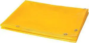 STEINER 334-6X8 Welding Curtain, Transparent Vinyl, 8 ft. W., 6 ft. H., 13