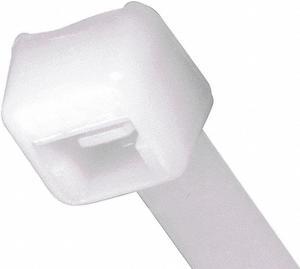 PANDUIT PLT1.5I-M Cable Tie, 6 in L, 1-1/2 in Max Bundle Dia., Natural, Nylon