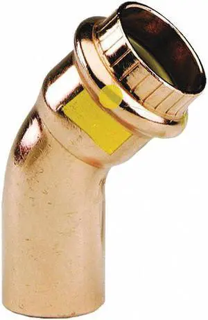 VIEGA 77068 Viega ProPress 45 street elbow, 1-1/2" x 1-1/2"