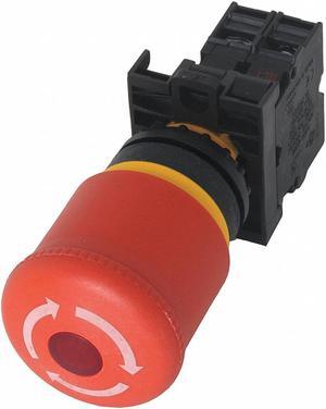 EATON M22-PVLT Illum Push Button Operator,22mm,Red