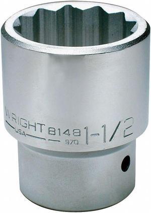 WRIGHT TOOL 8162 1 in Drive, 1-15/16" 12 pt SAE Socket, 12 Points