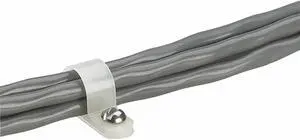 PANDUIT CCH38-S10-C Cable Clamp,Screw-On,Screw,Natural,PK100