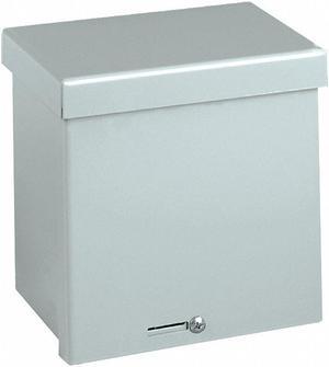 WIEGMANN RSC242406GNK Padlockable Hasp Electrical Enclosures, 24 in H, 6 in D,
