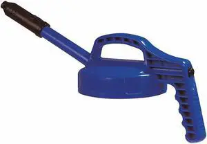 OIL SAFE 100302 Stretch Spout Lid,w/0.5 In Outlet,Blue
