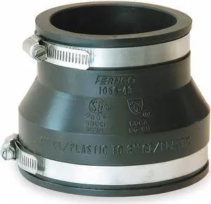 ZORO SELECT 1056-53 Flexible Coupling,For Pipe Size 5" x 3"