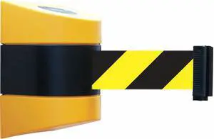 TENSABARRIER 897-30-S-35-NO-D4X-C Belt Barrier, Yellow, Belt Yellow/Black, Belt