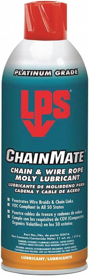 LPS 02416 Chainmate Chain and Wire Lubricant, 11 Oz Aerosol Can, Black