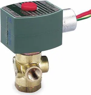 REDHAT EF8320G200 Solenoid Valve, 3-Way, 2-Position, Configurable, 1/4 in Pipe