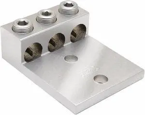 BURNDY K3A26U2N Mechanical Conn,Lug,2/0 to 14 AWG,3 Cond