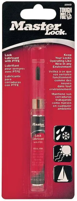 Master Lock Penetrant, -40°F to 500°F, 0.25 oz. Tube   2300D