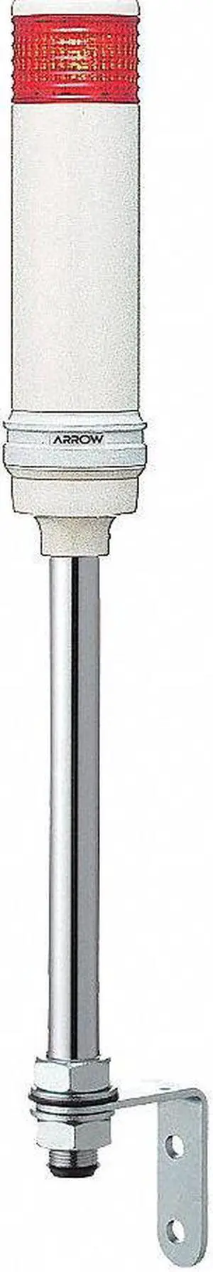 SCHNEIDER ELECTRIC XVC6M15S Tower Light,60mm,Red,Support Tube Mount