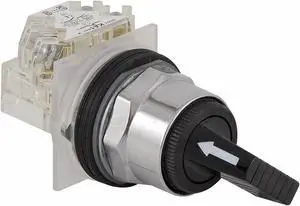 SCHNEIDER ELECTRIC 9001KS11FBH13 Non-Illum Selector Switch,Cam E,30mm,10A