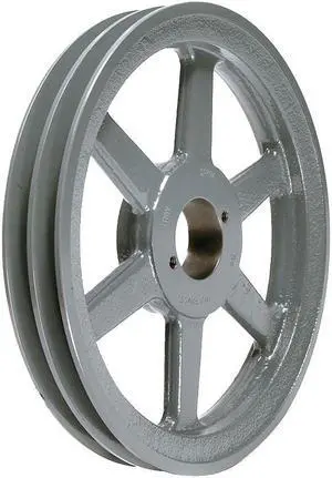 TB WOOD'S 2BK190 1/2" to 1-1/2" Bushed Bore 2-Groove Standard V-Belt Pulley