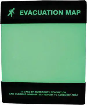 ACCUFORM DTA238 Evacuation Map Holder,8-1/2 in. x 11 in.