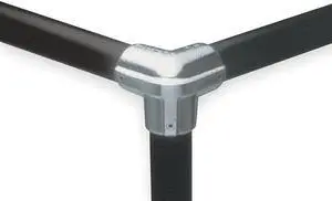 HOLLAENDER 9-8 Structural Pipe Fitting, Side Outlet Elbow, Aluminum, 1.5 in