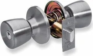 MASTER LOCK TUO0315/T6P Knob Lockset, Mechanical, Privacy, Grd. 3