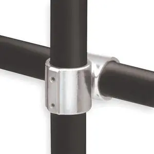 HOLLAENDER 12-8 Structural Pipe Fitting, Cross, Aluminum, 1.5 in Pipe Size,